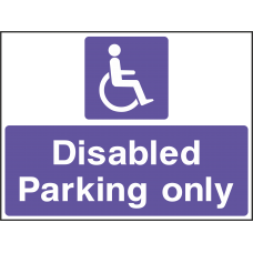 Disabled Parking Only